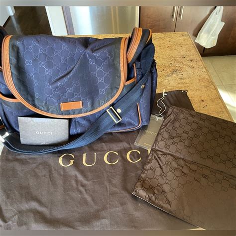 gucci diaper bag price|authentic gucci diaper bag.